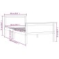vidaXL Massivholzbett Kiefer 90x200 cm vidaXL Massivholzbett Kiefer 90x200 cm