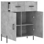 vidaXL Sideboard Betongrau 69,5x34x90 cm Holzwerkstoff vidaXL Sideboard Betongrau 69,5x34x90 cm Holzwerkstoff