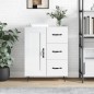 vidaXL Sideboard Hochglanz-Weiß 69,5x34x90 cm Holzwerkstoff vidaXL Sideboard Hochglanz-Weiß 69,5x34x90 cm Holzwerkstoff