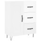 vidaXL Sideboard Hochglanz-Weiß 69,5x34x90 cm Holzwerkstoff vidaXL Sideboard Hochglanz-Weiß 69,5x34x90 cm Holzwerkstoff