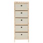 Aufbewahrungsregale mit 5 Stoffkörben 2 Stk. Beige Zedernholz Aufbewahrungsregale mit 5 Stoffkörben 2 Stk. Beige Zedernholz