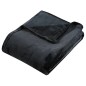 vidaXL Decke Schwarz 130x170 cm Polyester vidaXL Decke Schwarz 130x170 cm Polyester
