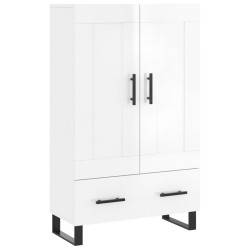 vidaXL Highboard Hochglanz-Weiß 69,5x31x115 cm Holzwerkstoff