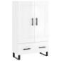 vidaXL Highboard Hochglanz-Weiß 69,5x31x115 cm Holzwerkstoff vidaXL Highboard Hochglanz-Weiß 69,5x31x115 cm Holzwerkstoff