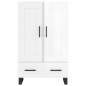 vidaXL Highboard Hochglanz-Weiß 69,5x31x115 cm Holzwerkstoff vidaXL Highboard Hochglanz-Weiß 69,5x31x115 cm Holzwerkstoff