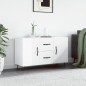 vidaXL Sideboard Hochglanz-Weiß 100x36x60 cm Holzwerkstoff vidaXL Sideboard Hochglanz-Weiß 100x36x60 cm Holzwerkstoff