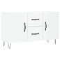 vidaXL Sideboard Hochglanz-Weiß 100x36x60 cm Holzwerkstoff vidaXL Sideboard Hochglanz-Weiß 100x36x60 cm Holzwerkstoff
