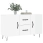 vidaXL Sideboard Hochglanz-Weiß 100x36x60 cm Holzwerkstoff vidaXL Sideboard Hochglanz-Weiß 100x36x60 cm Holzwerkstoff