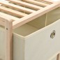 Aufbewahrungsregale mit 5 Stoffkörben 2 Stk. Beige Zedernholz Aufbewahrungsregale mit 5 Stoffkörben 2 Stk. Beige Zedernholz