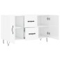 vidaXL Sideboard Hochglanz-Weiß 100x36x60 cm Holzwerkstoff vidaXL Sideboard Hochglanz-Weiß 100x36x60 cm Holzwerkstoff