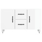 vidaXL Sideboard Hochglanz-Weiß 100x36x60 cm Holzwerkstoff vidaXL Sideboard Hochglanz-Weiß 100x36x60 cm Holzwerkstoff