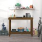 vidaXL Werkbank Honigbraun 110x50x80 cm Massivholz Kiefer vidaXL Werkbank Honigbraun 110x50x80 cm Massivholz Kiefer