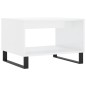 vidaXL Couchtisch Hochglanz-Weiß 60x50x40 cm Holzwerkstoff vidaXL Couchtisch Hochglanz-Weiß 60x50x40 cm Holzwerkstoff
