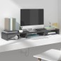 vidaXL Monitorständer Grau 80x24x10,5 cm Massivholz Kiefer vidaXL Monitorständer Grau 80x24x10,5 cm Massivholz Kiefer