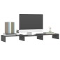 vidaXL Monitorständer Grau 80x24x10,5 cm Massivholz Kiefer vidaXL Monitorständer Grau 80x24x10,5 cm Massivholz Kiefer