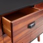 vidaXL Sideboard 110x35x70 cm Massivholz Akazie und MDF vidaXL Sideboard 110x35x70 cm Massivholz Akazie und MDF