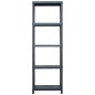 vidaXL Lagerregale 2 Stk. Schwarz 125 kg 60 x 30 x 180 cm Kunststoff vidaXL Lagerregale 2 Stk. Schwarz 125 kg 60 x 30 x 180 cm Kunststoff