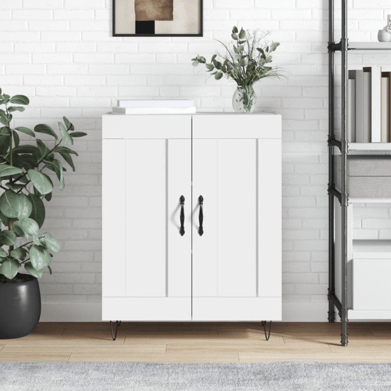 vidaXL Sideboard Hochglanz-Weiß 69,5x34x90 cm Holzwerkstoff vidaXL Sideboard Hochglanz-Weiß 69,5x34x90 cm Holzwerkstoff