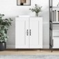 vidaXL Sideboard Hochglanz-Weiß 69,5x34x90 cm Holzwerkstoff vidaXL Sideboard Hochglanz-Weiß 69,5x34x90 cm Holzwerkstoff