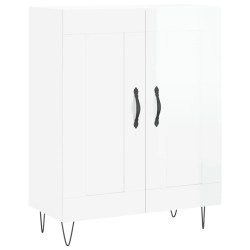 vidaXL Sideboard Hochglanz-Weiß 69,5x34x90 cm Holzwerkstoff