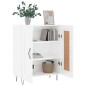 vidaXL Sideboard Hochglanz-Weiß 69,5x34x90 cm Holzwerkstoff vidaXL Sideboard Hochglanz-Weiß 69,5x34x90 cm Holzwerkstoff
