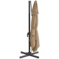 vidaXL Ampelschirm mit Aluminium-Mast Taupe 300x300 cm vidaXL Ampelschirm mit Aluminium-Mast Taupe 300x300 cm