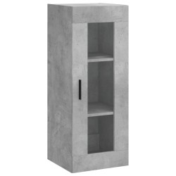 vidaXL Wandschrank Betongrau 34,5x34x90 cm