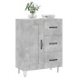 vidaXL Sideboard Betongrau 69,5x34x90 cm Holzwerkstoff vidaXL Sideboard Betongrau 69,5x34x90 cm Holzwerkstoff