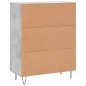 vidaXL Sideboard Betongrau 69,5x34x90 cm Holzwerkstoff vidaXL Sideboard Betongrau 69,5x34x90 cm Holzwerkstoff