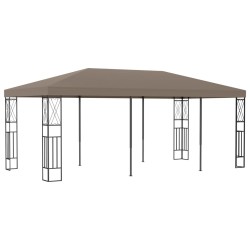 vidaXL Pavillon 6x3 m Taupe Stoff 
