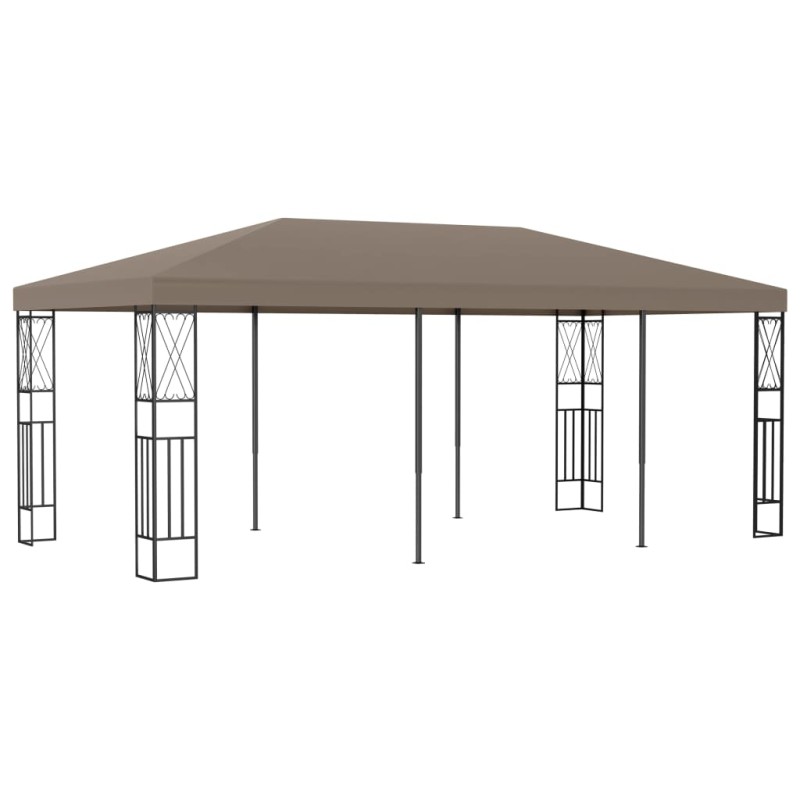 vidaXL Pavillon 6x3 m Taupe Stoff vidaXL Pavillon 6x3 m Taupe Stoff