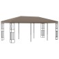 vidaXL Pavillon 6x3 m Taupe Stoff vidaXL Pavillon 6x3 m Taupe Stoff