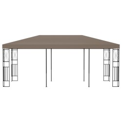 vidaXL Pavillon 6x3 m Taupe Stoff 