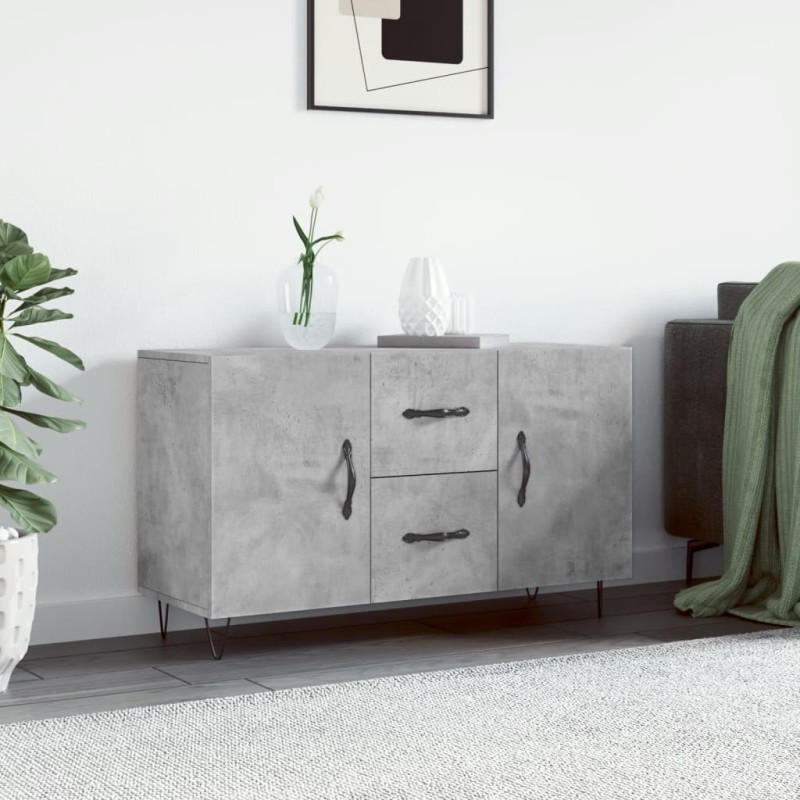vidaXL Sideboard Betongrau 100x36x60 cm Holzwerkstoff vidaXL Sideboard Betongrau 100x36x60 cm Holzwerkstoff