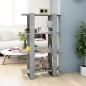 vidaXL Bücherregal/Raumteiler Betongrau 80x30x123,5 cm vidaXL Bücherregal/Raumteiler Betongrau 80x30x123,5 cm