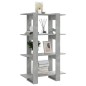 vidaXL Bücherregal/Raumteiler Betongrau 80x30x123,5 cm vidaXL Bücherregal/Raumteiler Betongrau 80x30x123,5 cm