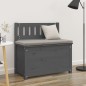 vidaXL Sitzbank Grau 80x41x77 cm Massivholz Kiefer vidaXL Sitzbank Grau 80x41x77 cm Massivholz Kiefer