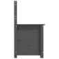 vidaXL Sitzbank Grau 80x41x77 cm Massivholz Kiefer vidaXL Sitzbank Grau 80x41x77 cm Massivholz Kiefer