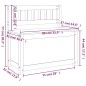vidaXL Sitzbank Grau 80x41x77 cm Massivholz Kiefer vidaXL Sitzbank Grau 80x41x77 cm Massivholz Kiefer