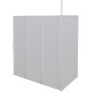 vidaXL Duschwand L-Form 70x120x137 cm 4-teilig Faltbar vidaXL Duschwand L-Form 70x120x137 cm 4-teilig Faltbar