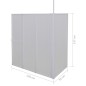 vidaXL Duschwand L-Form 70x120x137 cm 4-teilig Faltbar vidaXL Duschwand L-Form 70x120x137 cm 4-teilig Faltbar