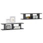 vidaXL Wandregale 2 Stk. Grau 75x18x20 cm Holzwerkstoff vidaXL Wandregale 2 Stk. Grau 75x18x20 cm Holzwerkstoff