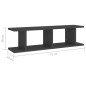 vidaXL Wandregale 2 Stk. Grau 75x18x20 cm Holzwerkstoff vidaXL Wandregale 2 Stk. Grau 75x18x20 cm Holzwerkstoff