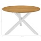 vidaXL 5-tlg. Essgruppe MDF Weiß vidaXL 5-tlg. Essgruppe MDF Weiß