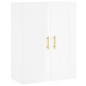 vidaXL Wandschrank Hochglanz-Weiß 69,5x34x90 cm Holzwerkstoff vidaXL Wandschrank Hochglanz-Weiß 69,5x34x90 cm Holzwerkstoff