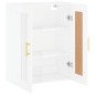 vidaXL Wandschrank Hochglanz-Weiß 69,5x34x90 cm Holzwerkstoff vidaXL Wandschrank Hochglanz-Weiß 69,5x34x90 cm Holzwerkstoff