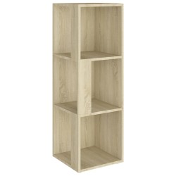 vidaXL Eckregal Sonoma-Eiche 33x33x100 cm Holzwerkstoff