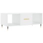 vidaXL Couchtisch Hochglanz-Weiß 102x50x40 cm Holzwerkstoff vidaXL Couchtisch Hochglanz-Weiß 102x50x40 cm Holzwerkstoff