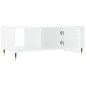 vidaXL Couchtisch Hochglanz-Weiß 102x50x40 cm Holzwerkstoff vidaXL Couchtisch Hochglanz-Weiß 102x50x40 cm Holzwerkstoff