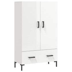 vidaXL Highboard Hochglanz-Weiß 69,5x31x115 cm Holzwerkstoff